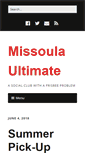 Mobile Screenshot of missoulaultimate.com